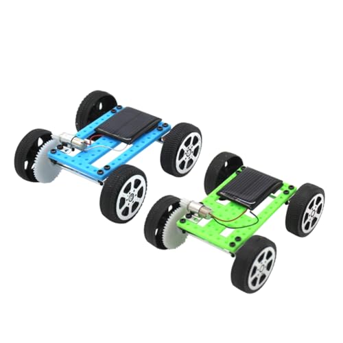 Toddmomy 2Stücke Teiliges Solar Auto Montage Kit für Interaktives für Wissenschaftliche Experimente DIY Fahrzeug Solarbetriebenes Fördert Kreativität von Toddmomy