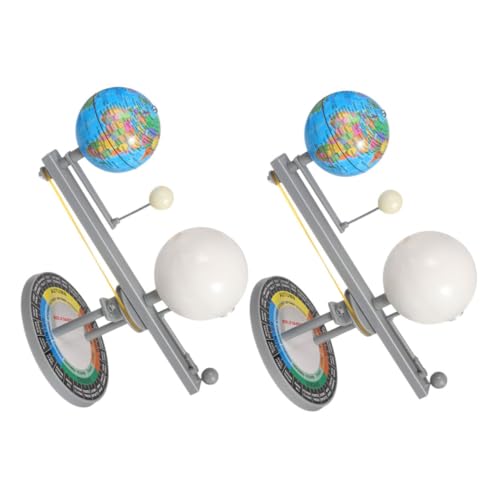 Toddmomy 2Stücke Teiliges Sonnensystem Modell Kit Interaktives Projekt für Erdmond Sonnenmodell Wissenschaftsverständnis für Schule und Zuhause von Toddmomy