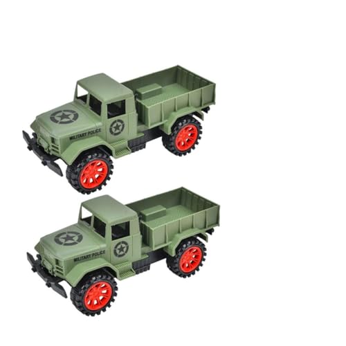 Toddmomy 2Stücke Trägheits LKW für Truck Modellspielzeug Grün Kognitive Entwicklung und Hand Auge Koordination Fördern aus Hochwertigem Material von Toddmomy