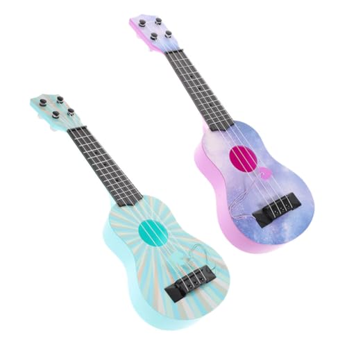 Toddmomy 2Stücke Ukulele aus Gitarre für Anfänger Musikalisches Lerninstrument für Kleinkinder Design für Junge Musikliebhaber von Toddmomy