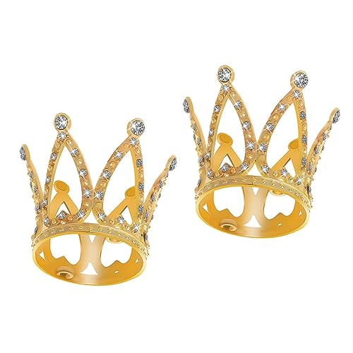 Toddmomy 2stücke Mini-crowns Strass Kleine Als Tortendeko Für Partys Glänzende Für Geburtstagsfeiern Und Hochzeiten Als Fotorequisiten Für Kostüme von Toddmomy