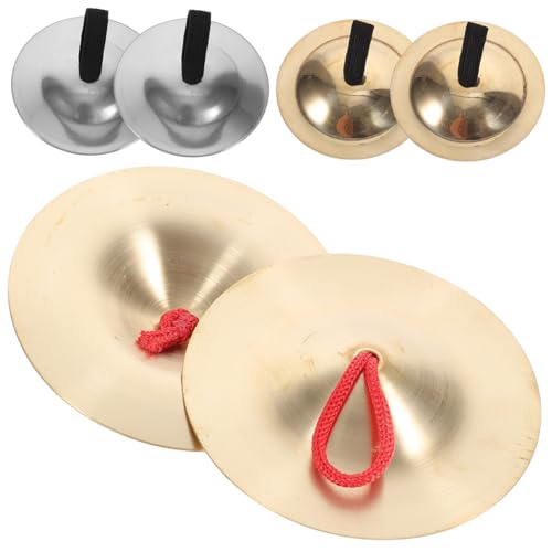 Toddmomy 3 Paare Orff Fingerzimbeln Kupfer und Stahl Kinderfreundliche Percussion Instrumente für Kleinkinder Robust Klangvoll Spielerisch Rhythmus und Koordination Fördern von Toddmomy