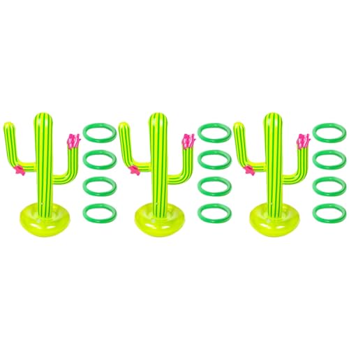 Toddmomy 3 Sets Aufblasbares Kaktus Und Wurfring Schwimmender Spaß Und Kinderspielzeug Aufblasbarer Kaktus Für Pool Strand Kaktus Pool Wurfring Sommerspielzeug Spiel Kaktus von Toddmomy