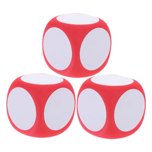 Toddmomy 3 Stück Blanko Schaumstoffwürfel Große Trocken Abwischbare Würfel Für Spiele Im Klassenzimmer Zu Hause Und Bei Partys – Trocken Abwischbarer Schreibwürfel – Spiel Requisite Für von Toddmomy