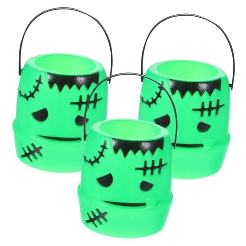 Toddmomy 3 Stück Halloween Candy Eimer Leichte Kürbis Süßigkeitenbehälter mit Griff Grüne Mini Pumpkin Candy Holder für Halloween Party Deko und Geschenkverpackung Toddmomy 3 Stück Halloween Candy Eimer Leichte Kürbis Süßigkeitenbehälter mit Griff Grüne Mini Pumpkin Candy Holder für Halloween Party Deko und Geschenkverpackung von Toddmomy