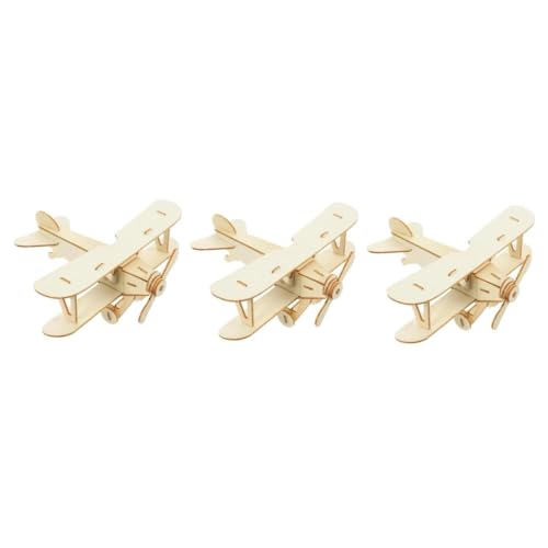 Toddmomy 3 Stück Holz Flugzeug Modell Bausatz DIY Puzzle zum Bemalen für Handgefertigtes Kreativität und Feinmotorik Naturholzfarbe Toddmomy 3 Stück Holz Flugzeug Modell Bausatz DIY Puzzle zum Bemalen für Handgefertigtes Kreativität und Feinmotorik Naturholzfarbe von Toddmomy