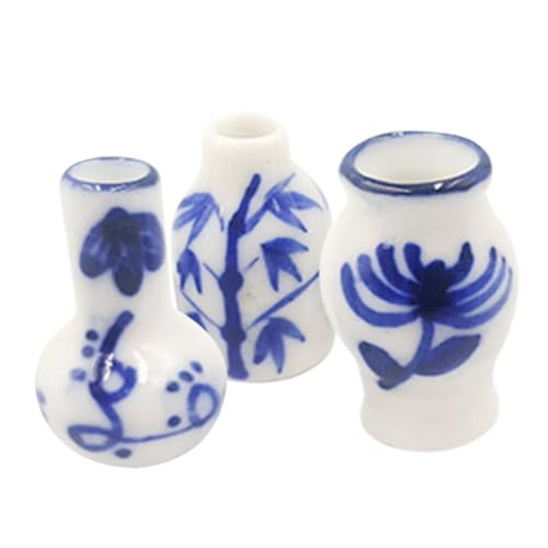 Toddmomy 3 Stück Keramikvase Puppenhaus-miniaturvase Mini-hausverzierung Kleine Blumenvase Mini-hausvase Kleine Vase Miniatur-Ornament-Kits Miniaturszenenvase Blue Toddmomy 3 Stück Keramikvase Puppenhaus-miniaturvase Mini-hausverzierung Kleine Blumenvase Mini-hausvase Kleine Vase Miniatur-Ornament-Kits Miniaturszenenvase Blue von Toddmomy