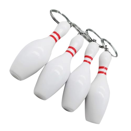 Toddmomy 3 Stück Mini Bowling Schlüsselanhänger aus Langlebigem Kunststoff Kreativer Anhänger und Schlüsselhalter als Partydeko und Geschenk für Kindergeburtstag Praktische Taschen von Toddmomy