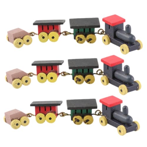 Toddmomy 3 Stück Miniatur Eisenbahn Dekoration Teiliges Mini Zug Modell für Puppenhaus aus Natürlichem Holz Sicher und Langlebig für Kreative Raumgestaltung Toddmomy 3 Stück Miniatur Eisenbahn Dekoration Teiliges Mini Zug Modell für Puppenhaus aus Natürlichem Holz Sicher und Langlebig für Kreative Raumgestaltung von Toddmomy