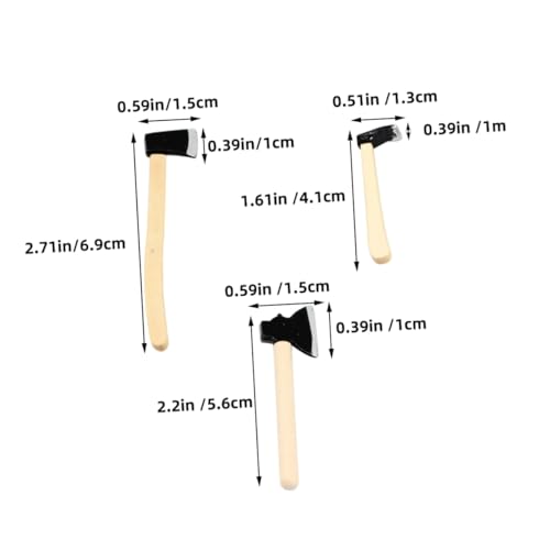 Toddmomy 3 Stück Miniatur Gartenwerkzeuge Teiliges aus Legierung und Holz Detailgetreue Mini Gartengeräte für Puppenhaus Dekorative Miniatur Werkzeuge für Basteln und Geschenkideen von Toddmomy