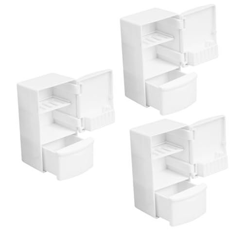 Toddmomy 3 Stück Miniatur Gefrierschrank Puppenhaus Zubehör Weiß Simulation Gefriertruhe für Kinderküche Kreatives Lernspielzeug Toddmomy 3 Stück Miniatur Gefrierschrank Puppenhaus Zubehör Weiß Simulation Gefriertruhe für Kinderküche Kreatives Lernspielzeug von Toddmomy