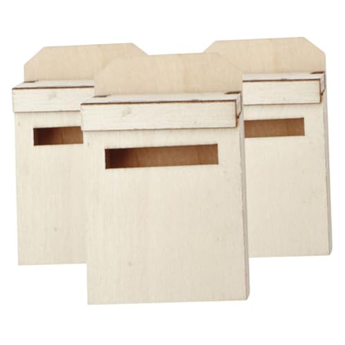 Toddmomy 3 Stück Miniaturen winzig Spielzeugbriefkasten für Häuser äußern Post Center holzspielzeug Schreibtisch Dekoration Puppenhauszubehör Miniaturpuppenhaus -Kit hölzern Beige Toddmomy 3 Stück Miniaturen winzig Spielzeugbriefkasten für Häuser äußern Post Center holzspielzeug Schreibtisch Dekoration Puppenhauszubehör Miniaturpuppenhaus -Kit hölzern Beige von Toddmomy