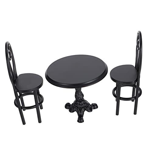 Toddmomy 3 Stück Puppenstubentisch und Stühle Dekoration vorgeben märchenhaus möbel für kinderspielzeug Toys Miniatur-Tischspielzeug kleines Tischspielzeug Eisen Black Toddmomy 3 Stück Puppenstubentisch und Stühle Dekoration vorgeben märchenhaus möbel für kinderspielzeug Toys Miniatur-Tischspielzeug kleines Tischspielzeug Eisen Black von Toddmomy