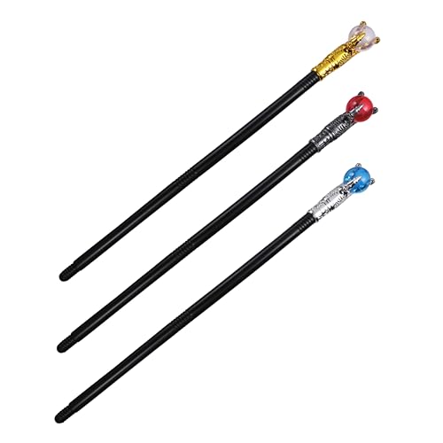Toddmomy 3 Stück Teiliges Ägyptisches Cosplay Dekorativer Scepter aus Kunststoff für Halloween Karneval und Bühnenaufführungen Sicher und Installieren von Toddmomy