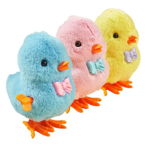 Toddmomy 3 Stück Teiliges Aufziehspielzeug Flauschige Küken Windup Toys für Ostern Korb Füller Springende Mechanische Hühner Fördert Koordination Motorik Toddmomy 3 Stück Teiliges Aufziehspielzeug Flauschige Küken Windup Toys für Ostern Korb Füller Springende Mechanische Hühner Fördert Koordination Motorik von Toddmomy