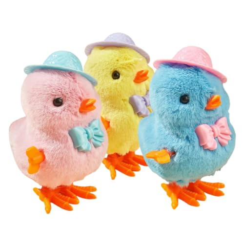 Toddmomy 3 Stück Teiliges Aufziehspielzeug Küken Bunte Wind Up Hühner für Sicherer Kompakt und Handlich Party und Osternest Füllmaterial für Junge Mädchen und Kleinkinder Toddmomy 3 Stück Teiliges Aufziehspielzeug Küken Bunte Wind Up Hühner für Sicherer Kompakt und Handlich Party und Osternest Füllmaterial für Junge Mädchen und Kleinkinder von Toddmomy