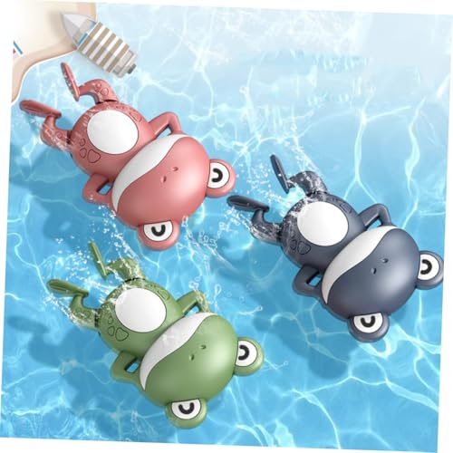 Toddmomy 3 Stück Teiliges Bade Aufziehfunktion Bunte Schwimmfrösche aus Sicherem Lustige Wasser spielzeuge für Kleinkinder zum Planschen und Baden im Sommer von Toddmomy