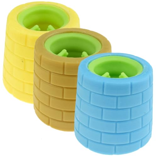 Toddmomy 3 Stück Teiliges Frosch Quetschspielzeug aus Strapazierfähigem Kunststoff Tragbares Stress Angstlösendes Kleines Leichtes Anti Stress entspannungs Tool für Erwachsene von Toddmomy