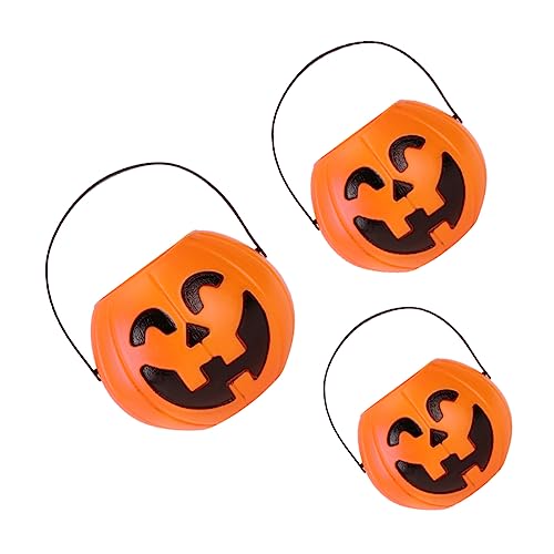 Toddmomy 3 Stück Teiliges Halloween Kürbis Eimer mit Henkel Tragbare Candy Barrel Dekoration Kürbisform Geeignet für Sammeln von Süßigkeiten Party Deko für Bar Club Halloween Toddmomy 3 Stück Teiliges Halloween Kürbis Eimer mit Henkel Tragbare Candy Barrel Dekoration Kürbisform Geeignet für Sammeln von Süßigkeiten Party Deko für Bar Club Halloween von Toddmomy