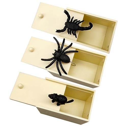 Toddmomy 3 Stück Teiliges Halloween Scherzspielzeug Set mit Realistischer Spinne und Kunststoffboxen Lustige Grusel Deko für Halloween Streiche und Partyspaß Toddmomy 3 Stück Teiliges Halloween Scherzspielzeug Set mit Realistischer Spinne und Kunststoffboxen Lustige Grusel Deko für Halloween Streiche und Partyspaß von Toddmomy