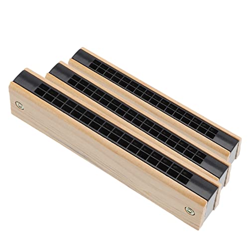Toddmomy 3 Stück Teiliges Harmonikas aus Buchenholz Lernspielzeug für Musikliebhaber Tragbare Instrumente für Anfänger und Schüler für Partys und Auftritte von Toddmomy