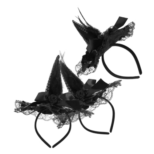 Toddmomy 3 Stück Teiliges Hexenhut Haarreif mit Spitzen und Pailletten Halloween Haarband für Damen Leichtes Bequemes Cosplay Accessoire für Party und Kostüm Tragbar und Stilvoll Toddmomy 3 Stück Teiliges Hexenhut Haarreif mit Spitzen und Pailletten Halloween Haarband für Damen Leichtes Bequemes Cosplay Accessoire für Party und Kostüm Tragbar und Stilvoll von Toddmomy