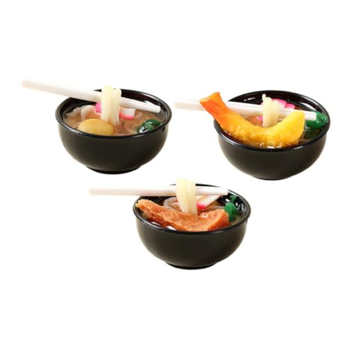 Toddmomy 3 Stück Teiliges Künstliche Lebensmittelsimulation Realistische Spaghetti Modelle für Restaurantdekoration Fotorequisiten und Spielküche Langlebig und Sicher von Toddmomy