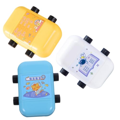 Toddmomy 3 Stück Teiliges Mathe Rollstempel mit Verschleißfesten Rechenstempeln für Addition Subtraktion Multiplikation Ergonomisch Kompakt und Praktisch für Grundschule und Matheübungen von Toddmomy