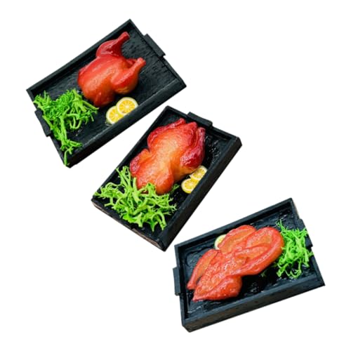 Toddmomy 3 Stück Teiliges Miniatur Food Toy Set mit Künstlichem Braten Gans Ente Huhn Realistische Mini Küchen Deko für Puppenhaus Szenen und Festliche Atmosphäre Toddmomy 3 Stück Teiliges Miniatur Food Toy Set mit Künstlichem Braten Gans Ente Huhn Realistische Mini Küchen Deko für Puppenhaus Szenen und Festliche Atmosphäre von Toddmomy