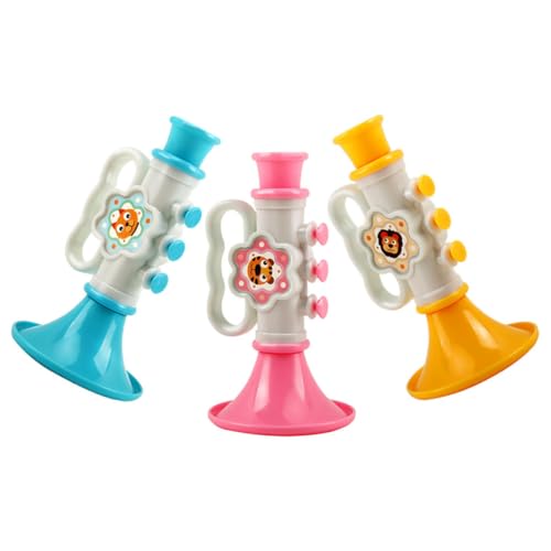 Toddmomy 3 Stück Teiliges Musikspielzeug Trompete für Spielzeugblasinstrument Geeignet für Musikalische Frühbildung Fördert Handwerkliche Fähigkeiten und Musikalisches Interesse Toddmomy 3 Stück Teiliges Musikspielzeug Trompete für Spielzeugblasinstrument Geeignet für Musikalische Frühbildung Fördert Handwerkliche Fähigkeiten und Musikalisches Interesse von Toddmomy