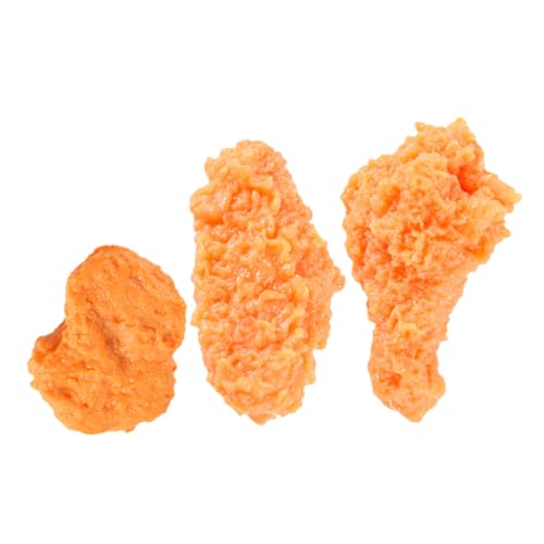 Toddmomy 3 Stück Teiliges Realistischer Fried Chicken Modelle Detailgetreue Simulation von Hähnchenschenkeln und Flügeln Langlebig und Sicher für Küchendeko und Requisiten Toddmomy 3 Stück Teiliges Realistischer Fried Chicken Modelle Detailgetreue Simulation von Hähnchenschenkeln und Flügeln Langlebig und Sicher für Küchendeko und Requisiten von Toddmomy