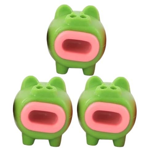Toddmomy 3 Stück Teiliges Schwein Quetschspielzeug Stressspielzeug für Lustiges Dekompressionsspielzeug mit Springendem Element Buntes Langlebiges Material für Büro Schule Zufällige Farbe von Toddmomy