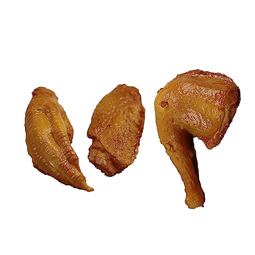 Toddmomy 3 Stück Teiliges Simulation Lebensmittelmodell Hähnchenflügel Drumstick und Hühnerfüße Künstliches Dekorationsspielzeug für Fotorequisiten und Lehrmittel Toddmomy 3 Stück Teiliges Simulation Lebensmittelmodell Hähnchenflügel Drumstick und Hühnerfüße Künstliches Dekorationsspielzeug für Fotorequisiten und Lehrmittel von Toddmomy