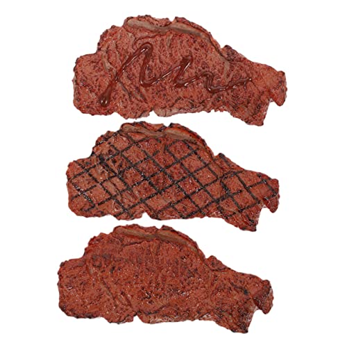 Toddmomy 3 Stück Teiliges Steak Modell aus Robustem Realistisches Fake Food für Fotografie Essensdekoration Party und Kinderspielzeug als Tischdekoration und Ausstellungsrequisit Toddmomy 3 Stück Teiliges Steak Modell aus Robustem Realistisches Fake Food für Fotografie Essensdekoration Party und Kinderspielzeug als Tischdekoration und Ausstellungsrequisit von Toddmomy