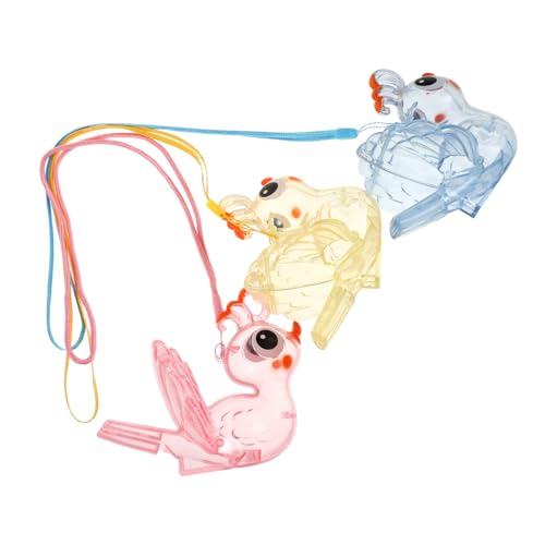 Toddmomy 3 Stück Teiliges Vogelpfeifen Kleines Tragbares Musikinstrument mit Wasserklangfunktion Kreatives Tier-wasservogel-pfeifenspielzeug für Jungen und Mädchen für Outdoor-spiele und von Toddmomy
