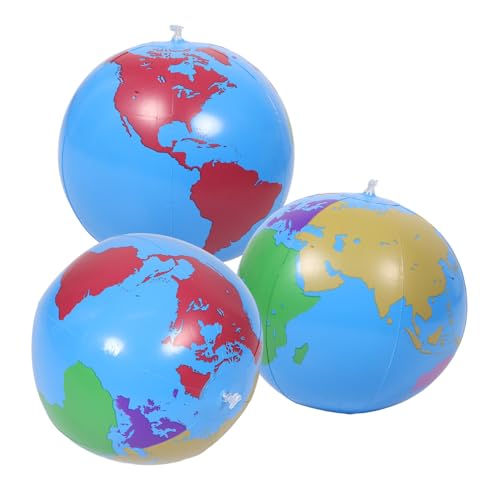Toddmomy 3 Stück aufblasbarer Globen für Sommerinflation Kugeln aufblasbarer Ball große Plastikkugeln aufblasbare Globen aufblasbares Schwimmspielzeug Globe Toy PVC Toddmomy 3 Stück aufblasbarer Globen für Sommerinflation Kugeln aufblasbarer Ball große Plastikkugeln aufblasbare Globen aufblasbares Schwimmspielzeug Globe Toy PVC von Toddmomy