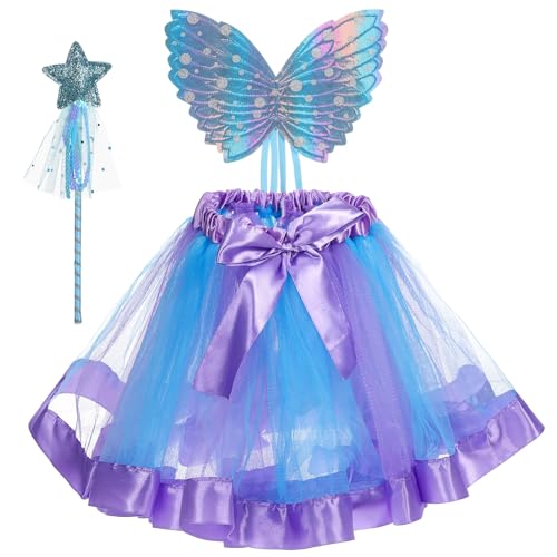 Toddmomy 3-Teiliges Schmetterlingsfeenkostüm Für Mädchen: Prinzessinnen-Cosplay-Kostümset Mit Flügeln Tutu-Rock Und Zauberstab Für Die Kindergeburtstagsparty Toddmomy 3-Teiliges Schmetterlingsfeenkostüm Für Mädchen: Prinzessinnen-Cosplay-Kostümset Mit Flügeln Tutu-Rock Und Zauberstab Für Die Kindergeburtstagsparty von Toddmomy