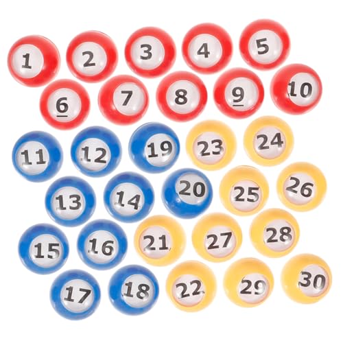 Toddmomy 30 Stück Bunte Bingo Spielbälle Teiliges Nummerierte Ersatzbälle für Partyaktivitäten Geeignet für Tombola Feierlichkeiten und Spiele Toddmomy 30 Stück Bunte Bingo Spielbälle Teiliges Nummerierte Ersatzbälle für Partyaktivitäten Geeignet für Tombola Feierlichkeiten und Spiele von Toddmomy