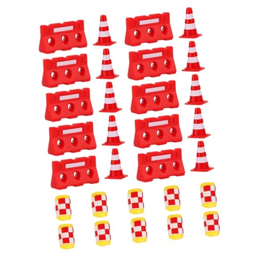 Toddmomy 30 Stück Mini Verkehrskegel Teilig aus Verkehrszeichen und Absperrungen für Lehrspielzeug zur Verkehrserziehung für Modellbau und Kreative Spiele Toddmomy 30 Stück Mini Verkehrskegel Teilig aus Verkehrszeichen und Absperrungen für Lehrspielzeug zur Verkehrserziehung für Modellbau und Kreative Spiele von Toddmomy