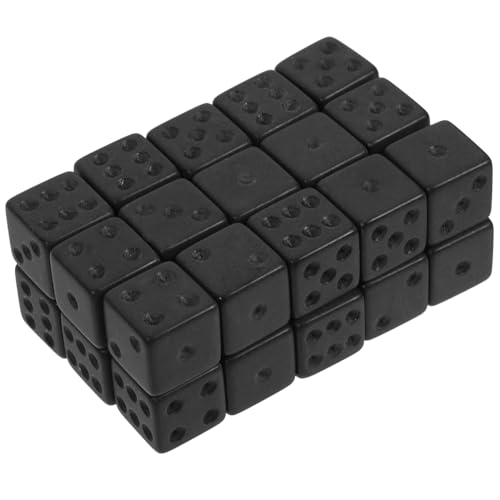 Toddmomy 30 Stück Schwarze Acryl Würfel Frosted Spielwürfel für Tischspiele Rollenspiele und Partyaccessoires Leichte und Tragbare Würfel mit Abgerundeten Ecken Toddmomy 30 Stück Schwarze Acryl Würfel Frosted Spielwürfel für Tischspiele Rollenspiele und Partyaccessoires Leichte und Tragbare Würfel mit Abgerundeten Ecken von Toddmomy