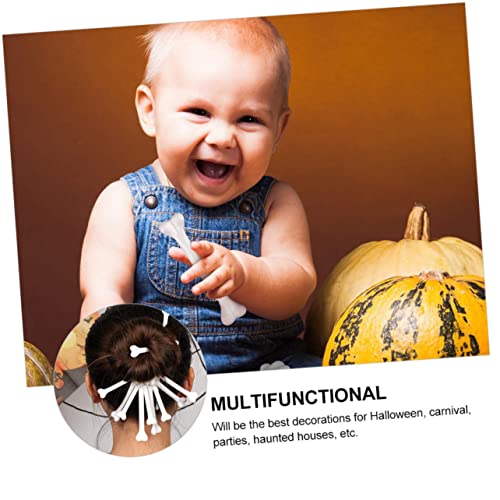 Toddmomy 30 Stück Teiliges Halloween Deko Künstliche Knochen Lebensnah Plastik Skelett Dekoartikel Party Ornamente für Halloween Garten und Gruselfeiern von Toddmomy