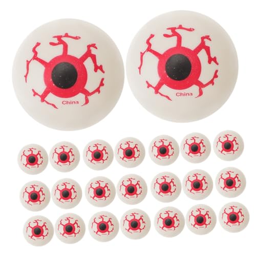 Toddmomy 30 Stück Teiliges Halloween Kunststoff Augäpfel Elastische Realistische Wiederverwendbare Gruselige Deko für Party-Dekoration DIY Bastelprojekte Theater Requisiten von Toddmomy