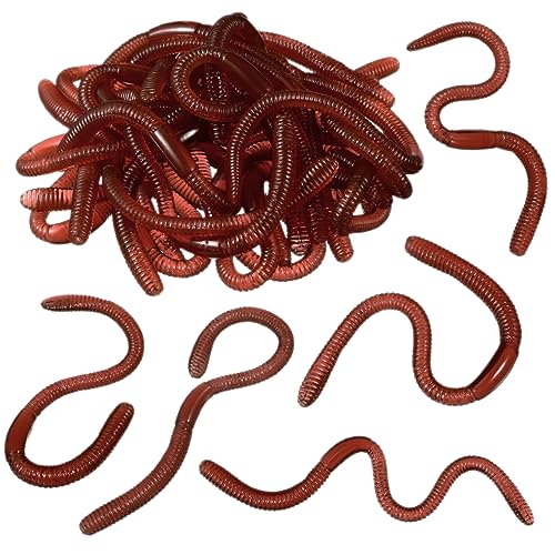 Toddmomy 30 Stück Realistische Kunstwürmer Gefälschte Regenwürmer für Streiche Elastisches Wurmspielzeug für Halloween und Aprilscherze Toddmomy 30 Stück Realistische Kunstwürmer Gefälschte Regenwürmer für Streiche Elastisches Wurmspielzeug für Halloween und Aprilscherze von Toddmomy