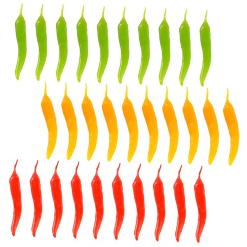 Toddmomy 30 Stück Teiliges Künstliches Paprika Deko aus Realistische Chili Modelle in DREI Farben Lebensechte Gemüseattrappen für Fotorequisiten und Hausdekoration Toddmomy 30 Stück Teiliges Künstliches Paprika Deko aus Realistische Chili Modelle in DREI Farben Lebensechte Gemüseattrappen für Fotorequisiten und Hausdekoration von Toddmomy
