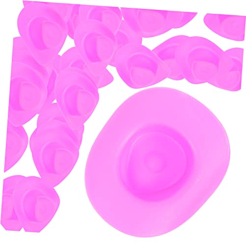 Toddmomy 30 Stück Teiliges Mini Cowboy Hut für Puppen Dekorative Kleine Plastik Hüte Austauschbar für Puppenhaus Partydeko und Festlichen Stil von Toddmomy