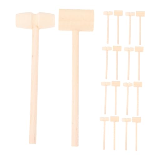 Toddmomy 30 Stück Teiliges Mini Holzhammer für Kleines Sicheres Klopfspielzeug aus Massivem Holz Fördert Feinmotorik Kreative und Koordinationsspiele für Kinderhand und Pädagogisches Spiel von Toddmomy