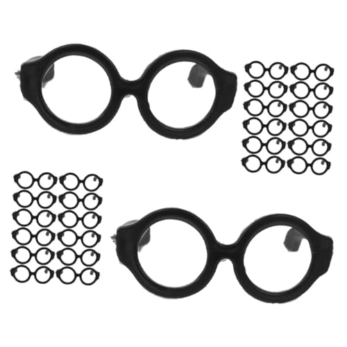 Toddmomy 30 Stück Teiliges Mini Puppenbrillen für Dekoration und Kostüm Randlose Kleine Puppen Accessoires für Rollenspiele und DIY Geeignet für Große Puppen Kreative Eyewear für Toddmomy 30 Stück Teiliges Mini Puppenbrillen für Dekoration und Kostüm Randlose Kleine Puppen Accessoires für Rollenspiele und DIY Geeignet für Große Puppen Kreative Eyewear für von Toddmomy