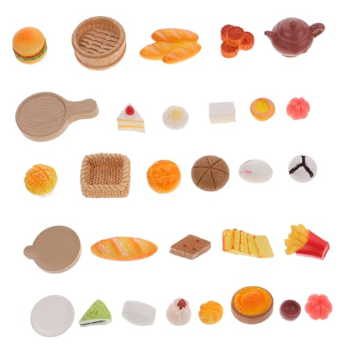 Toddmomy 30 Stück Teiliges Miniatur Lebensmittel Puppenhaus Zubehör Realistische Essensmodelle Spielküche Dekoration DIY Mini Food Figuren für Pretend Play und Sammeln Toddmomy 30 Stück Teiliges Miniatur Lebensmittel Puppenhaus Zubehör Realistische Essensmodelle Spielküche Dekoration DIY Mini Food Figuren für Pretend Play und Sammeln von Toddmomy