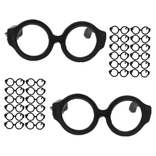 Toddmomy 30 Stück Teiliges Puppenbrillen aus Kunststoff Miniatur doll Eyewear DIY ankleidezubehör für Puppen Kreative Kostüm Fotorequisiten als Geschenk und Bastelmaterial von Toddmomy