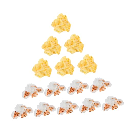 Toddmomy 30 Stück Teiliges Resin Popcorn Zubehör Bunte Realistische Micro Landschaft Dekorationen DIY Ohrring und Fotorequisiten für Bastelprojekte von Toddmomy